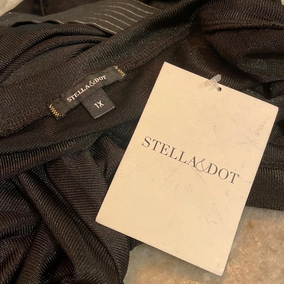 NWT Stella & Dot Top size 1X T Sheer Renegade Top - Picture 3 of 8